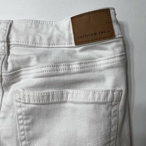 American eagle white stretch skinny jeans 4